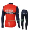 Radbekleidung Radtrikot Langarm + Lang Radhose 2017 Bahrain-Merida Kinder N001